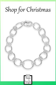 Handmade sterling silver bracelet of oblong links is 7 inches long with a lobster clasp. These chain bracelets fall gracefully around the wrist and hand in sterling silver. SIZE: Length is 7" and Largest link width: 1/2" Modern Oval Link Chain Bracelets, Modern Silver Link Chain Jewelry, Modern Bracelets With Rolo Chain And Oval Link, Modern Jewelry With Rolo Chain And Oval Links, Sterling Silver Bracelet With Solid Oval Links, Sterling Silver Oval Link Bracelet With Polished Finish, Modern Sterling Silver Bracelet With Solid Link Construction, Modern Cable Chain Bracelets For Formal Occasions, Modern Rolo Chain Link Bracelet