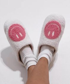 Step into cozy, retro vibes with our **Pink Retro Smiley Face Slippers These trendy, plush cream slides are perfect for lounging in style. With a playful smiley face design and super soft fabric, they bring comfort and fun to every step. Ideal for self-care days, cozy nights in, or gifting a loved one, these slippers are a must-have! - **Features Ultra-soft, lightweight, and durable   - **Size Available in multiple sizes   - **Perfect For Lounging, gifting, or a trendy statement piece Add a pop of happiness to your feet--grab yours now before they're gone! Comfy White Slippers With Soft Texture, White Casual Slippers With Soft Texture, Casual White Slippers With Soft Texture, Casual Soft Texture Slippers For Loungewear, Pink Super Soft Cozy Slippers, Cozy Pink Super Soft Slippers, Comfortable White Loungewear Slippers, Comfortable White Slippers For Loungewear, White Super Soft Comfy Slippers