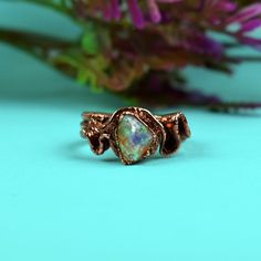 Natural Raw Fire Opal Gemstone Handmade Women New Fashion Antique Ring Jewelry Hades Jewelry, Raw Stone Engagement Rings, Raw Opal Ring, Raw Crystal Ring, Free Stuff By Mail, Raw Opal, Antique Ring, Opal Ring, Raw Crystal