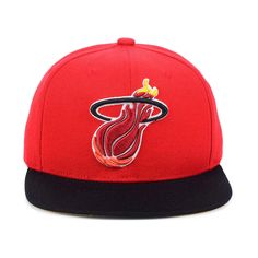 This NBA Mitchell & Ness snapback hat is perfect for Miami Heat fans. Featuring a timeless design, it's made with comfortable adjustable construction for a perfect fit. Show your team spirit with bold Miami Heat colors in a traditional style. 100% polyester Made in China Raised embroidery Snapback enclosure Officially licensed Hip Hop Style Adjustable Visor Hat, Adjustable Hip Hop Visor Hat, Baseball Season Snapback Fitted Hat, Hip Hop Snapback Hat, One Size Fits Most, Hip Hop Adjustable Fitted Hat For Baseball Season, Adjustable Hip Hop Fitted Hat For Baseball Season, Snapback Hat For Sports Events, Hip Hop Style Adjustable Baseball Cap, Adjustable Hip Hop Style Baseball Cap