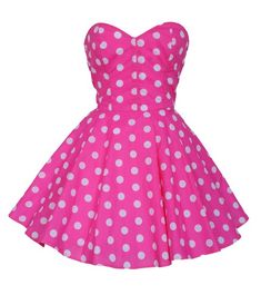 Strapless+50s+inspired+Pink+Polka+Dot+Party+Dress+.+This+stunning+pin+up+dress+comes+in+a+Pink+and+white+polka+dot+print. Skirt+is+approximately+17"+long+and+set+on+a+well+fitted+strapless+bustier Mini+party+dress+is+approximately+27"+long+from+bust+to+hem+and+has+a+Zip+at+the+back Note:... Party Dresses Pink Glitter, Cheap Fitted Polka Dot Mini Dress, Cheap Pink Dresses With Cartoon Print, Cheap Polka Dot Fitted Mini Dress, Polka Dot Reception Dress, Polka Dot Pants Pinup, Polka Dot Bridesmaid Dresses, Cheap Sleeveless Polka Dot Dress, Retro Polkadots Dress