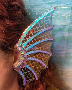 These Merfolk Ears are completely waterproof and swimmable! They are more flexible than my other Merfolk Ears and will move with the water! They attach to your ears with an adjustable elastic band, which you can adjust with a movable bead. Though I recommend wearing it tighter when underwater. The ears are designed to be flexible and move with the current of the water and the movement of your body. You can now choose to add alligator hair clips to the back of your Waterproof Merfolk Ears! The cl Mermaid Ears, Mermaid Fin, Be Flexible, Elf Ears, Bristol Board, Underwater Photos, Living In Alaska, Mermaid Fashion, The Movement