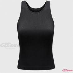 Qteee - Seamless Ribbed Fitness Tank Top - Solid Color Yoga Activewear for Women Yoga Tank Top, Solid Tank Tops, Sports Vest, Yoga Top, Yoga Tank, Chic Blouses, Yoga Tank Tops, Workout Tank Top, Yoga Activewear