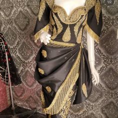 Color: Black.Gold Size :M (8-10) Dresses Guest, Dress Fancy, Fantasy Dress, Fancy Dresses, A New Day, Guest Dresses, Day Dresses, New Day, Womens Dresses