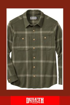 If your favorite flannel shirt and your comfiest tee had a baby, this is the shirt they’d produce. Classic Flannel Shirt With Relaxed Fit, Classic Relaxed Fit Flannel Tops, Classic Flannel Shirt In Relaxed Fit, Classic Flannel Tops With Relaxed Fit, Long Sleeve Yarn-dyed Cotton Tops, Yarn-dyed Long Sleeve Cotton Tops, Classic Long Sleeve Cotton Camp Shirt, Green Cotton Flannel Shirt With Relaxed Fit, Green Relaxed Fit Cotton Flannel Shirt