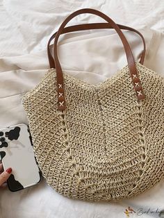 Bird in Bag - Woven Straw Beach Bag - Perfect for Summer Beach Travel Paper Sizes Chart, Straw Beach Bag, Shoulder Tote Bag, Save The Planet, Shoulder Tote, Womens Tote, Olivia Mark, Beach Trip, Womens Tote Bags