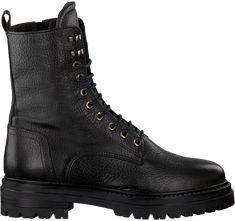 $Zwarte VERTON Veterboots 331 Combat Boots, Van, Boots