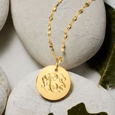 Ross-Simons - Single-Initial - Italian 14kt Yellow Gold Personalized Disc Necklace. 18". Make it personal! Shining in polished 14kt yellow gold, this stylish disc pendant necklace can be personalized with a single initial in script (shown) or block type. FREE engraving. Suspends from a Lumachina chain with a 2" extender. Made in Italy. Springring clasp, 14kt yellow gold disc pendant necklace. Personalized Oval Gold Jewelry, Personalized Oval 14k Gold Jewelry, Mother's Day Necklace With Polished Finish, Personalized Oval Yellow Gold Necklace, Personalized Nameplate Jewelry With Polished Finish, Personalized Oval Yellow Gold Charm Necklace, Personalized Oval Gold Plated Jewelry, Gold Oval Jewelry For Personalized Gift, Oval Gold Jewelry For Personalized Gift