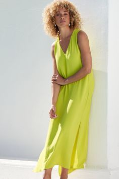 Our best-selling maxi dress is a summer staple. From weekend brunch to beach weddings, you'll wear this flowing style everywhere this season. ✓ All-Day Comfort ✓ Travel Friendly ✓ Day to Night ✓ Machine Washable DETAILS V neck Side slits FIT Regular fit True to size Model is 5'8" and wears size S MEASUREMENTS Length: 52" from shoulder (size S) FABRIC + CARE 100% polyester airflow Cold water wash on delicate. Line dry. Vacation A-line Shift Maxi Dress, White V-neck Summer Kaftan, Summer V-neck Rayon Kaftan, Santorini Dress, Relaxed Fit Linen Beach Dress With V-neck, Relaxed Fit V-neck Beachwear Maxi Dress, Weekend Brunch, Capri Blue, Coral Blue