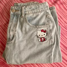 Sanrio Hello Kitty And Friends X Shein Collab Collection Jeans / Pants. New Without Tags. The Pants Are More Loose Fitting On Me Than I Liked Since I’m More Of A Skinny Jeans Person, And I Tried Washing Them To See If They Would Fit Better But It Didn’t. Size S (4). Cute Bottoms With Pockets, Cute Bottoms With Pockets Long Pants, Cute Cotton Bottoms With Pockets, Cute High Waist Cotton Pants, Cute Hello Kitty Print Bottoms For Spring, Cute Blue Cotton Pants, Cute Hello Kitty Print Spring Bottoms, Cute High-waist Denim Blue Jeans, Cute High Waist Denim Blue Jeans