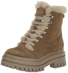 PRICES MAY VARY. Sam Edelman Kyler Cozy meets cool with this shearling-detail combat boot. Snuggle into this suede lug-sole style that complements fall's chunky sweaters. Heel Height: 0.75 Inches Closure: Lace-Up Cute Boots For Women Winter, Trendy Winter Boots, Cute Boots For Women, Sherpa Boots, Combat Boots Women, Sam Edelman Boots, Womens Combat Boots, Chunky Sweaters, Warm Boots