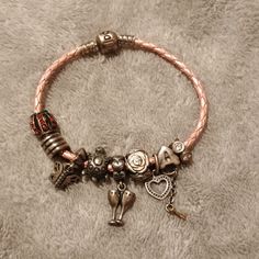 Like New Think It's Been Worn Maybe Once No Kinks In It Or Rips Great Shape. Pandora Brown Leather Bracelet, Pandora Moments Double Black Leather Bracelet, Pandora Red, Pandora Beads, New Thought, Bead Leather, Pandora Jewelry, Bracelets And Charms, Leather Fashion