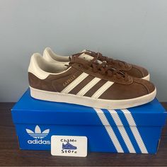 Brand New. Never Worn.Come With Box . I Carefully Package And Ship Immediately. Let Me Know If You Have Any Questions. Men’s Sz 13 Touch The Follow Bottom To Get Updated Every Day About New Deals. Don’t Be Afraid To Offer! Adidas Leather Sneakers With Closed Toe, Adidas Leather Closed Toe Sneakers, Brown Closed Toe Sporty Sneakers, Brown Closed Toe Sports Sneakers, Brown Closed Toe Sneakers For Sports, Adidas Store, Adidas Trefoil, Chalk White, Shoes Adidas