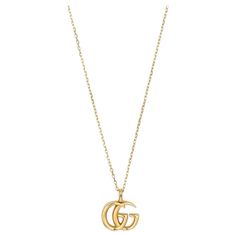 Fashion Portfolio, Jewelry Necklace Pendant, Gold Necklace, Jewelry Necklaces, Yellow Gold, Pendant Necklace, Gucci, Running, Pendant