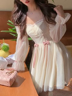 Kawaii Elegant Princess Sweet Dot Long Sleeve Vintage Fairy Dress BE119 Dear customer, welcome to our shop. Suggestion: Choose the size according to your weight.Size S - Weight: 40 kg - 47.5 kgSize M - Weight: 47.5 kg - 52.5kgSize L - Weight: 52.5 kg - 57.5 kgSize InformationSize S Sleeve:62cm Length:81cm Bust:82cm Waist:66cm Size M Sleeve:63cm Length:83cm Bust:86cm Waist:70cm Size L Sleeve:64cm Length:85cm Bust:90cm Waist:74cm Silhouette: A-LINENeckline: Square CollarSleeve Style: Flare SleeveD Fall October, Style Kawaii, Outfit Wedding, Floral Chiffon Dress, Dress Winter, Cottagecore Dress, Kawaii Dress, Dress Spring, Guest Dress