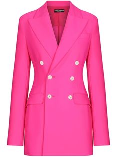 Chloe 2024, Interview Outfits, Dolce Gabbana Jacket, White Lilly, Pink Clothes, Blazer Pink, Knitted Swimsuit, Dinner Room, Bodysuit Blouse