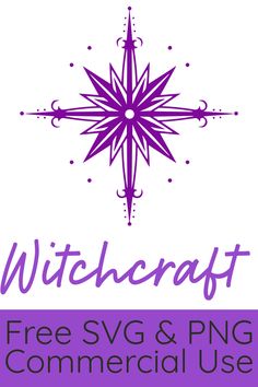 the logo for witchcraft, a free svg and png commercial use shop