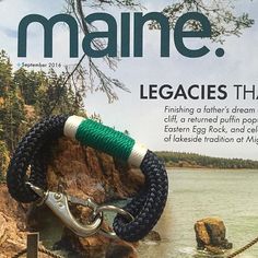 the cover of maine magazine with an anchor and rope on it's front page