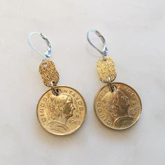 Golden Coin Earrings Golden Coin, Musical Theme, Coin Earrings, Coin Jewelry, Cash On Delivery, Musical, Coin, Personalized Items, Free Shipping