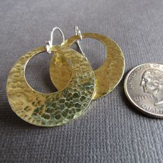 Handmade Gifts For Her, Hammered Metal, Earring Tree, Jewelry Studio, Large Earrings, Copper Earrings, Gold Filled Jewelry, Washington State, Ear Wires