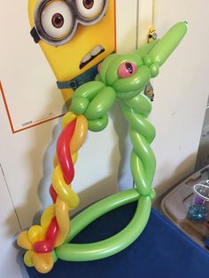 an inflatable balloon shaped like a character from the movie despicables