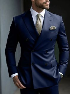 Business Casual Attire For Men, Men's Hipster Style, Stylish Mens Suits, Mens Tailor, Slim Fit Suit Men, Classy Suits, Mens Fashion Blazer, Green Tips, Dress Suits For Men