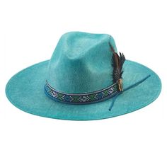 Bullhide All Star - Children's Straw Cowgirl Hat - Hatcountry Adjustable Turquoise Hat Bands For Country Events, Western Blue Sun Hat With Flat Brim, Western Style Blue Sun Hat With Flat Brim, Handmade Blue Hat Bands For Rodeo, Adjustable Turquoise Country Hat, Bohemian Green Hat Band For Country Events, Bohemian Green Hat Bands For Country Events, Adjustable Country Style Turquoise Hat, Blue Brimmed Sun Hat For Rodeo