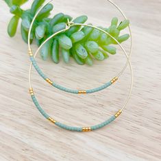 Violet Hoop Earring Boho Earring Bead Hoop Earrings Dangle - Etsy Green Hoop Beaded Earrings, Green Bohemian Beaded Hoop Earrings, Green Hoop Earrings With Dangling Beads, Green Tiny Beads Small Hoop Jewelry, Handmade Small Green Hoop Earrings, Green Small Hoop Jewelry With Tiny Beads, Small Bohemian 14k Gold Filled Hoop Earrings, Green Dangle Hoop Earrings With Tiny Beads, Minimalist Green Hoop Earrings