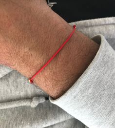 "Bracelet Red string cord adjustable size. Bracelets Are Unisex - Anyone Can Wear It. Nylon thread cord does not fade or stain skin, perfect for everyday wear! ▫️SIZE Easily adjustable by moving the knots closer or away. ▫️ ANKLET each opens from 9\" to 12 inches. ( ONE SIZE ) ▫️ BRACELET each opens from 6 to 7.5 inches. ( ONE SIZE ) ▫️MATERIAL 925 sterling silver 3mm beads Gold Filled 925 silver beads 100% Nylon Multiple Cord ▫️Please Contact Me With Any Questions. Check out our shop for more a Adjustable Red Bracelets For Everyday, Red Adjustable Bracelets For Everyday, Casual Red Friendship Bracelets With Adjustable Cord, Red Resizable Friendship Bracelets For Everyday, Red Waxed Cord Jewelry For Friendship, Resizable Red Bracelet For Everyday Wear, Casual Nylon Thread Bracelets As Gift, Red Resizable Bracelets, Casual Red Resizable Friendship Bracelets