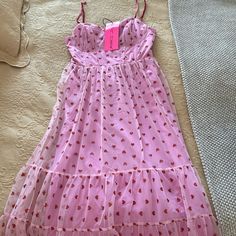 New With Tags Betsey Johnson Dress. Size 8. Please Ask For Measurements If Needed. Bundle And Save:) Thanks For Looking! Betsey Johnson Dress, Betsey Johnson Dresses, Heart Dress, Size 8 Dress, Y2k 2000s, Fancy Dresses, Betsey Johnson, Pretty Dresses, Pink Red