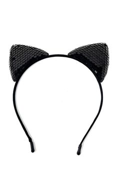 Black Sequin Cat Ears  Perfect for dressing up for Halloween or fancy dress  The hairband adjusts to fit most head sizes from young children to adults Please get in touch if you have any questions Adjustable Ears Costume Accessories For Costume Party, Adjustable Ears Costume Accessories For Party, Adjustable Costume Accessories With Ears For Costume Party, Adjustable Ears Headband For Costume Party, Black Cat Design Costume Accessories For Cosplay, Black Headband For Costume Party, Fun Black Costume Accessories For Cosplay, Halloween Ears Headband Hair Accessories, Halloween Headband With Ears