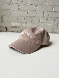 This Holland "Dad Hat" is a classic. The neutral tones are sure to match every outfit all year round. Embroidered locally in Grand Rapids. Regular fit 100% Cotton Hand wash Cool Clothing, Team Member, Grand Rapids, Dad Hat, Embroidered Shirt, Neutral Tones, Dad Hats, Holland, Women's Accessories