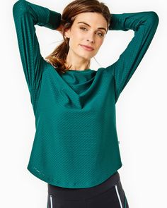 Palmetto Long Sleeve – Addison Bay® Green Sporty Long Sleeve Top, Spring Sporty Long Sleeve Top With Thumbholes, Sporty Long Sleeve Top With Thumbholes For Spring, Long Sleeve Moisture-wicking Tops For Spring, Moisture-wicking Long Sleeve Tops For Spring, Green Moisture-wicking Activewear For Fall, Green Long Sleeve Athleisure Top, Spring Athleisure Long Sleeve Top, Green Long Sleeve Tops With Upf 50+