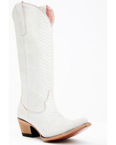 Junk Gypsy by Lane Women's Desert Highway Western Boots - Snip Toe, Silver Western Boots With Zipper Closure, Western Fitted Boots With Zipper Closure, Fitted Western Boots With Zipper Closure, Snake Skin Design, Desert Highway, Womens Cowgirl Boots, Heel Caps, Wood Bridge, Rubber Heels