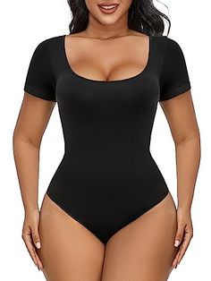 Sculpting Bodysuit, Compression Bra, Shirt Bodysuit, Scoop Neck Tank Top, Women's Shapewear, Body Sculpting