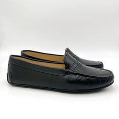 Brand New Driver Club Women's Black Nappa Leather Slip On Moc Penny Driving Loafers / Shoes. Style / Model Number Dc22002. Women's Size 10.5. New To Poshmark? Sign Up Using Invite Code: Tentoday For $10 Off Your Purchase! Box Has Wear. Classic Black Slip-ons With Stitched Sole, Black Flats With Stitched Sole For Fall, Black Flats With Leather Sole And Plain Toe, Black Loafers With Textured Sole For Business Casual, Black Textured Sole Loafers For Business Casual, Classic Black Flats With Textured Sole, Black Leather Flat Heel Loafers, Classic Black Round Toe Flats, Black Leather Loafers With Flat Heel