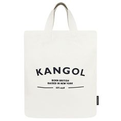 Kangol Classic Tote Bag Medium Shopping Bag With Top Carry Handle, Classic Medium Shopping Bag, Medium Travel Box Bag With Top Carry Handle, Modern Medium Shopping Bags, Canvas Top Handle Bag With Removable Pouch, Canvas Pouch Satchel For Shopping, Classic Pouch Bag For Shopping, On-the-go Pouch Bag With Leather Handles, Casual Box Bag With Top Carry Handle For On-the-go