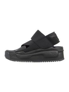 Y-3 x Adidas SandalsBlackRubber TrimElasticized Straps Sporty Nylon Sport Sandals For Streetwear, Sporty Nylon Sandals For Streetwear, Adidas Sandals, Celine Sunglasses, Flat Sneakers, Designer Gifts, Bag Handle, Chanel Shoes, Louboutin Shoes