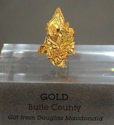 This fine crystalline gold specimen is from Butte County at the northern end of the mother lode region in California. #14KGold Gold Mining Equipment, Gold Investments, Good Earth