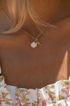 Pendant Charm Necklace – Our Spare Change Multi Pendant Necklace, Good Necklaces, Coastal Grandmother Jewelry, Ocean Jewelry Aesthetic, Sarah Cameron Jewelry, Dainty Charm Necklace, Cute Jewelry Aesthetic, Jewelry Tour, Beachy Jewlery