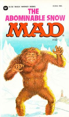 the book cover for the animated show mad