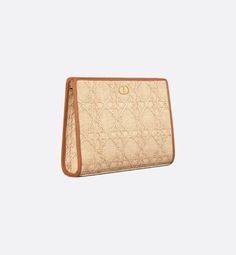 30 Montaigne Dea Pouch Natural Cannage Raffia | DIOR Dior Book, Dior Book Tote, The Pouch, Porter, Hand Weaving, Cd, Dior, Pouch, Beauty