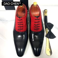 SPECIFICATIONSBrand Name: DAOCHENShoes Type: OxfordsOrigin: Mainland ChinaUpper Material: GENUINE LEATHERUpper-Genuine Leather Type: Cow LeatherPattern Type: Mixed colorsModel Number: 031-B211Insole Material: SheepskinFit: Fits true to size, take your normal sizeLining Material: GENUINE LEATHERLining-Genuine Leather Type: Cow LeatherClosure Type: Lace-upSeason: Spring/AutumnDepartment Name: ADULTOccasion: Office & CareerToe Shape: Pointed toeOutsole Material: RubberColor: Black,Red,Gree,Blue,Bro Red Business Leather Shoes With Closed Toe, Red Leather Business Shoes Closed Toe, Red Closed Toe Leather Shoes For Business, Red Fitted Leather Oxfords, Fitted Leather Shoes With Red Sole And Cap Toe, Elegant Red Fitted Oxfords, Red Fitted Elegant Oxfords, Elegant Fitted Red Oxfords, Red Lace-up Shoes With Round Toe For Business