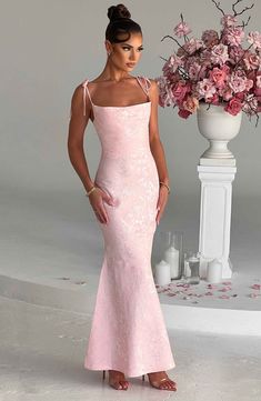 Whitney Maxi Dress - Blush Formal Light Pink Dress, Prom Dress Maxi, Model Prom Dresses, House Of Cb Prom Dresses, Light Pink Maxi Dress Formal, Prom Dresses Maxi, Floral Pink Prom Dress, Candy Pink Prom Dress, Pink Maxi Dress Formal