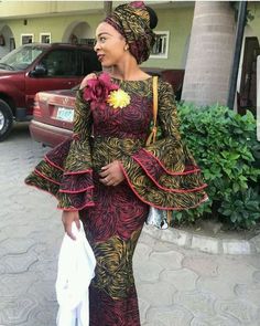 Here are latest long gown styles of 2018 Long dresses are no doubt becoming more fashionable these days. They fit very well almost on all body shapes, you can't just get enough of these different long gown styles African Chic, African American Fashion, Long Gowns, Ankara Gown Styles, Latest Ankara Styles