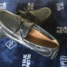 Ralph Lauren Polo Blue Leather Driving Mocs In Excellent Condition. Have Been Worn A Few Times But You Can’t Tell Based On The Condition Of The Shoes. They Look Brand New. Casual Leather Lace-up Dress Shoes, Casual Leather Boat Shoes With Removable Insole, Casual Moc Toe Dress Shoes With Rubber Sole, Casual Dress Shoes With Moc Toe And Rubber Sole, Casual Leather Moc Toe Dress Shoes, Casual Leather Dress Shoes With Moc Toe, Casual Leather Dress Shoes With Round Toe, Casual Plain Toe Boat Shoes With Leather Lining, Casual Leather Moc Toe Boat Shoes