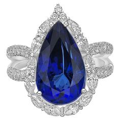 Tanzanite Jewelry, Bleu Violet, Rich Purple, Tanzanite Ring, Ring With Diamond, Estilo Art Deco, Pretty Clothes, Naha, Art Deco Style