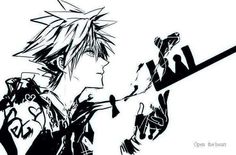 Kingdom Hearts Sora Sketch Free, Trash Art, Trash Polka