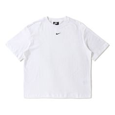 Nike White Tops For Gym, White Nike Tops For Gym, Nike White Sports Top, Nike White Athleisure Top, White Nike Athleisure Top, White Sportswear Activewear For Streetwear, Nike White T-shirt For Workout, White Nike T-shirt For Workout, Nike White Workout T-shirt