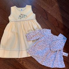 Royal Child Dress 2t, Soft Yellow! Excellent Condition, Barely Worn If Ever Plus Delicate Floral Top (2t), With Tags Never Worn! Yellow Long Sleeve Dress For Playtime, Yellow Short Sleeve Dress For Playdate, Yellow Spring Dress For Play, Yellow Dress For Spring Playtime, Yellow Dress For Play In Spring, Casual Yellow Dresses For Playwear, Casual Yellow Playwear Dresses, Casual Yellow Dress For Playtime, Child Dress